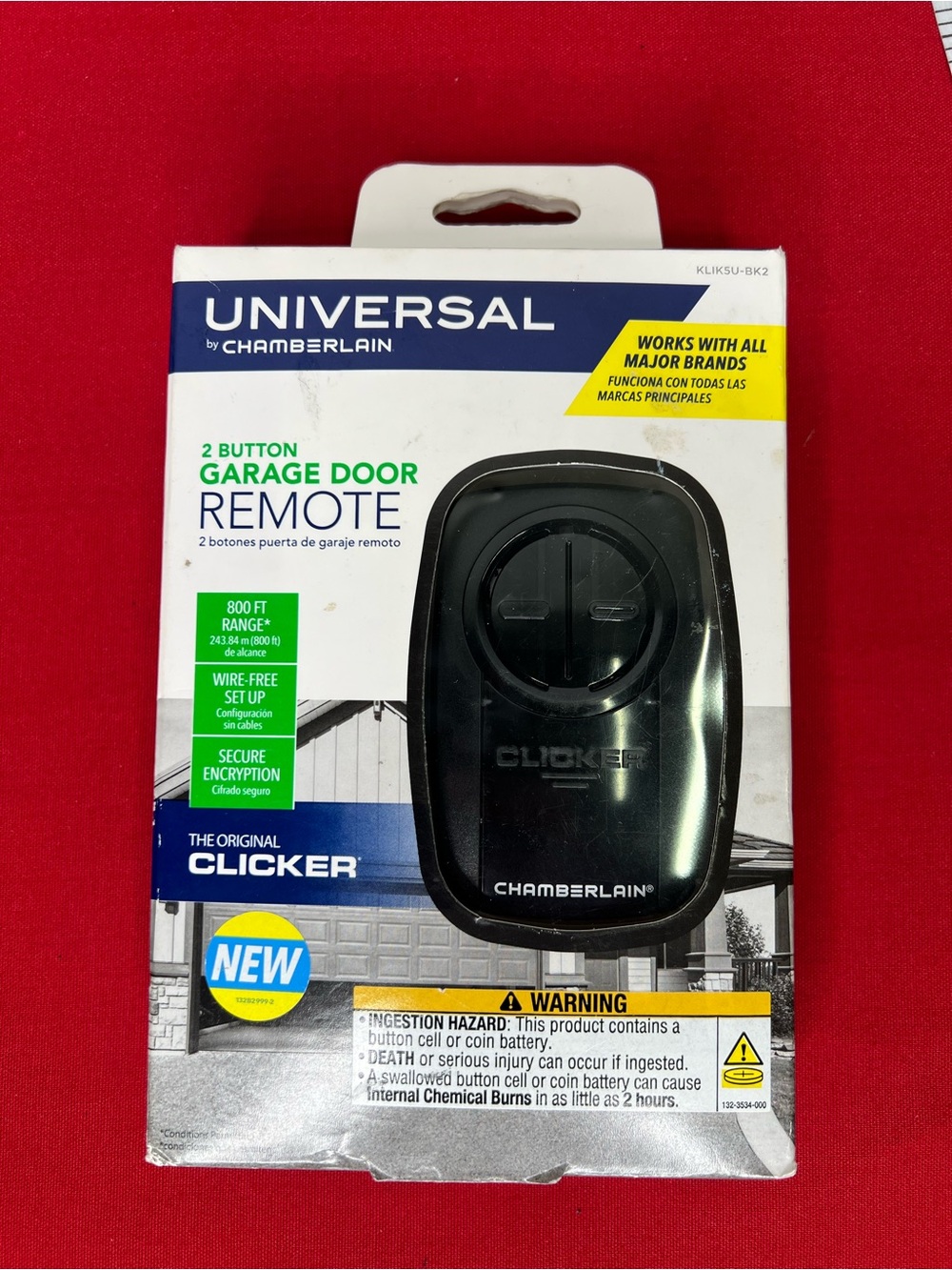 Chamberlain Universal 2-Button Garage Door Remote - Black